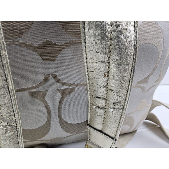 Coach Signature F20795 Poppy Backpack Bookbag - Picture 12 of 16